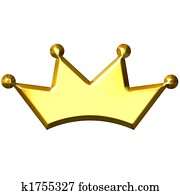 3D Golden Crown 3D Golden Crown