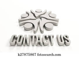 contáctenos, grupo de las personas, logotipo