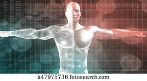 Human Body Presentation Background Human Body Presentation Background