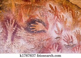 antiga, pinturas caverna