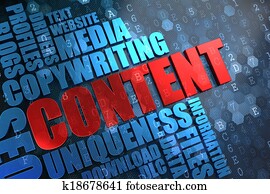 Content - Wordcloud Concept. Content - Wordcloud Concept.