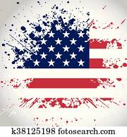Grunge American flag background Grunge American flag background
