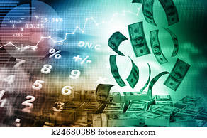 kalkulators, ar, komandējums, charts, un, graphs