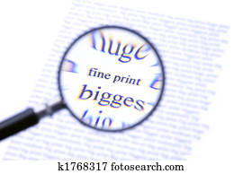 Paying attention to the fine print