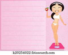 ילדה, על דיאטה