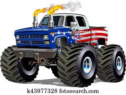 ציור היתולי, משאית של מפלצת