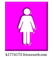 3D Female Sign