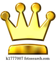 3D Golden Crown 3D Golden Crown