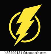 blitzschraube, vektor, symbol blitzschraube, vektor, symbol
