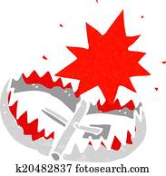 Bear Trap Clipart | beartrap | Fotosearch