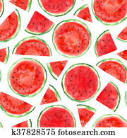 pattern with watermelon pattern with watermelon