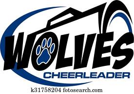 wolves cheerleader wolves cheerleader