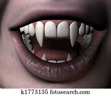 young vampire girl's smile young vampire girl's smile