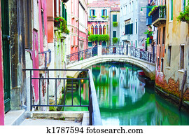 Bridge and canal in Venice Bridge and canal in Venice