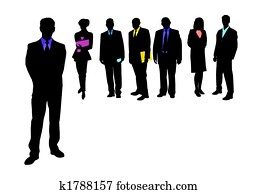 business people silhouettes