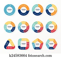 Circle arrows infographics, diagram, graph. Circle arrows infographics, diagram, graph.