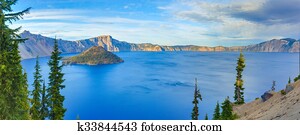 Crater lake view