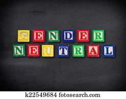 Gender neutral concept Gender neutral concept