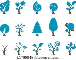 Trees Icon Set