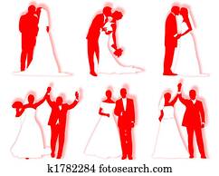 Wedding silhouettes Wedding silhouettes