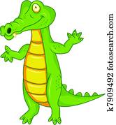 תנין, ציור היתולי