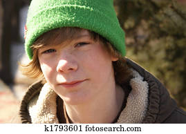 menino adolescente, exterior