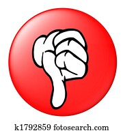 thumb down button thumb down button