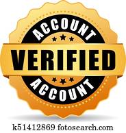 Verified account vector icon Verified account vector icon