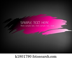 Fresh pink wash on black