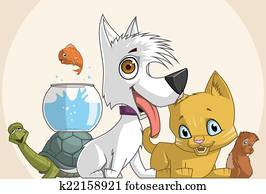 Group of pets Group of pets