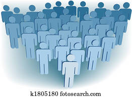 grupo, companhia, congregação, ou, população, de, 3d, símbolo, pessoas