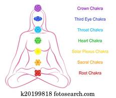 Chakras Woman Description English