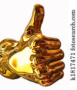 Golden Thumbs Up Golden Thumbs Up