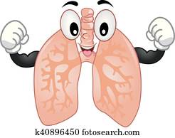 Mascot Lungs Strong Mascot Lungs Strong