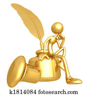 pensamento fundo, escritor