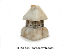 The house made of a natural stone