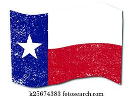 winkende, staat texas, flag. winkende, staat texas, flag.