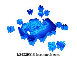 老年癡呆, 疾病, 以及, a, 損失, ......的, 腦子, 功能, 以及, 記憶