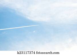 飛行機雲 イラストレーション 49 飛行機雲 ストックアート Fotosearch