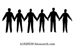 business people chain business people chain