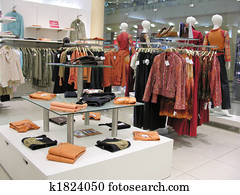 clothes in shop clothes in shop
