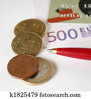 credit card euro coin