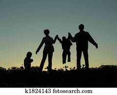 familie av fire, sundown, 2