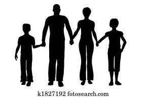 family of four vector