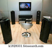 home theater 4 focus on chair