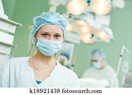 kirurg, doktor, hos, operation