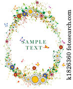 oval foliage background oval foliage background