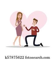 propuesta, de, marriage.