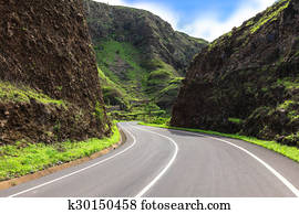 Serra Malagueta mountains in Santiago Island Cape Verde - Cabo Verde