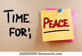 Time For Peace Concept Time For Peace Concept